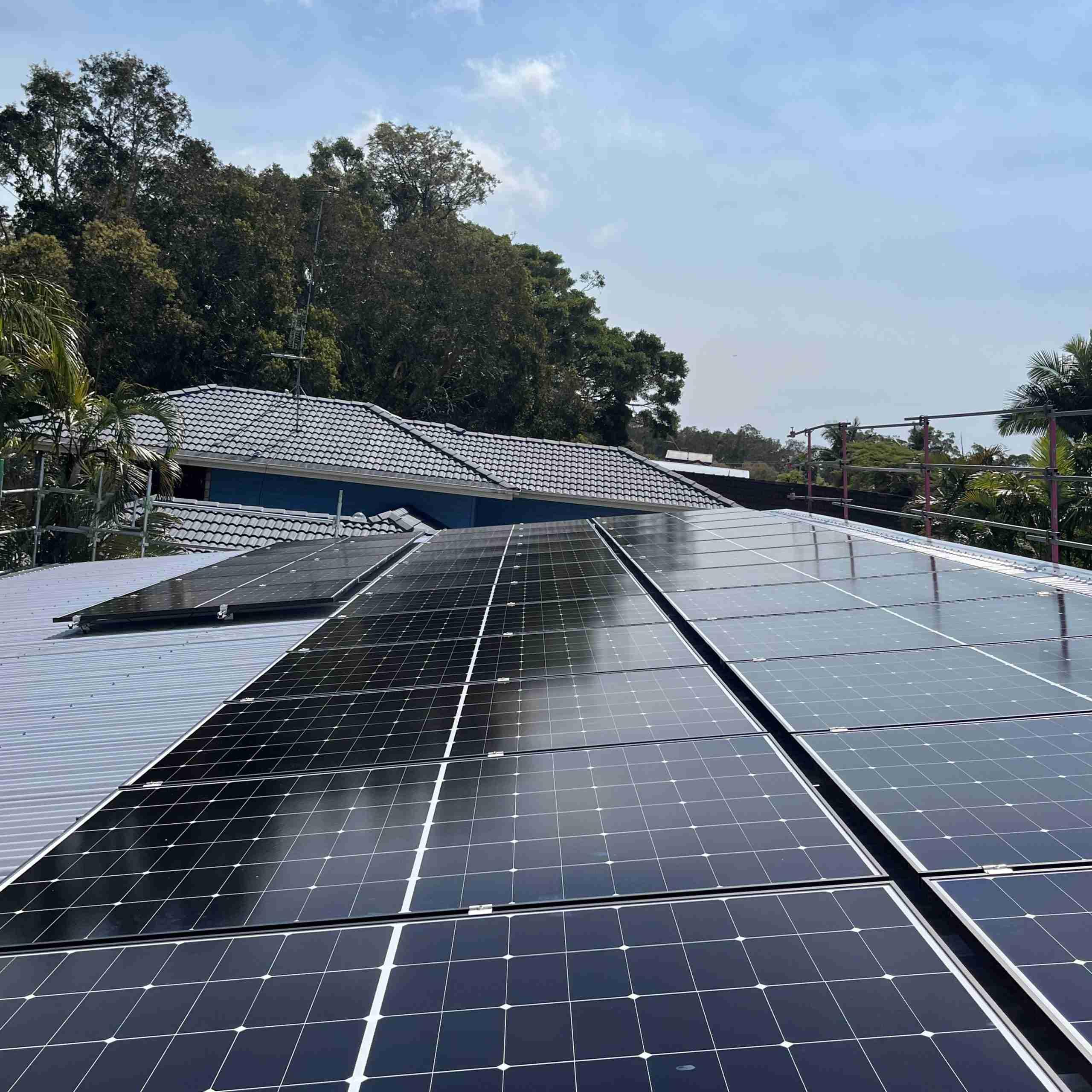 Existing rooftop solar array due for inspection